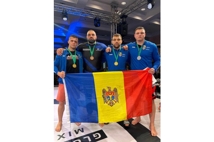 Lotul național de lupte universale a obținut șase medalii la Campionatul European de MMA