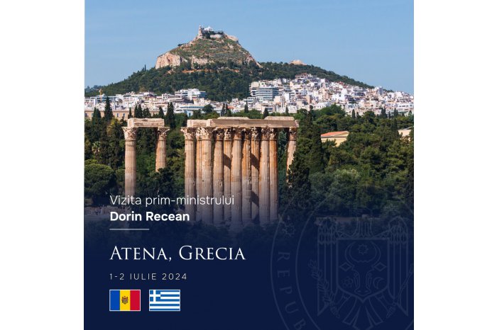 Premierul Dorin Recean efectuează o vizită de lucru în Grecia