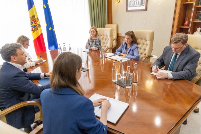 Prim-ministrul Dorin Recean a avut o întrevedere cu Nina Maria Fite, însărcinat cu afaceri al SUA în Republica Moldova
