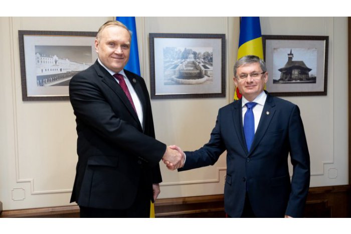 Președintele Parlamentului, Igor Grosu, a avut o întrevedere de rămas-bun cu ambasadorul Ucrainei, Marko Şevcenko