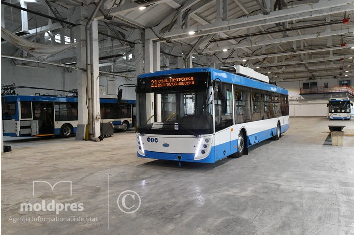 Twenty two trolley buses produced in Moldova to mo