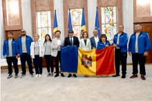 Ceremony handing over state flag to athletes participating in Paralympic Games in Paris'