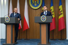 News conference held by Moldova's PM Dorin Recean and Prime Minister of Poland Donald Tusk '